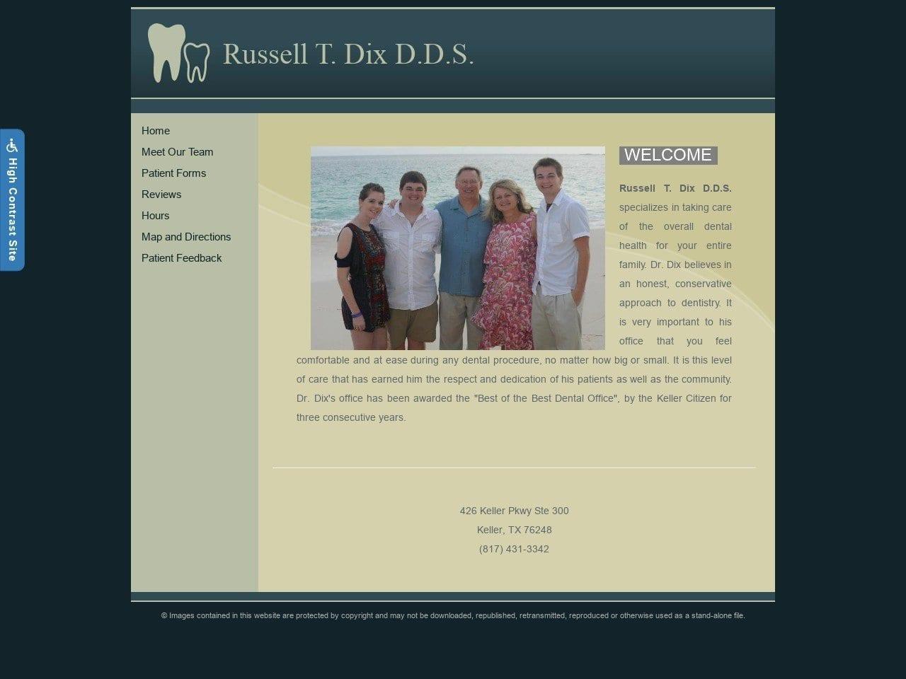 Russell T Dix Family Dentistry Dix Russell T DDS screenshot