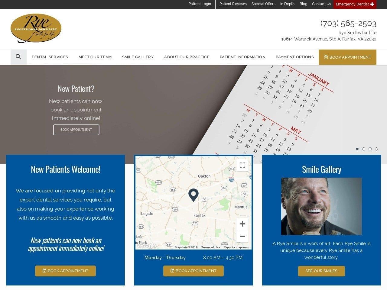 Rye D Gordon DDS screenshot
