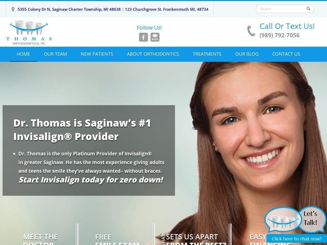 Thomas Orthodontics P.C. screenshot