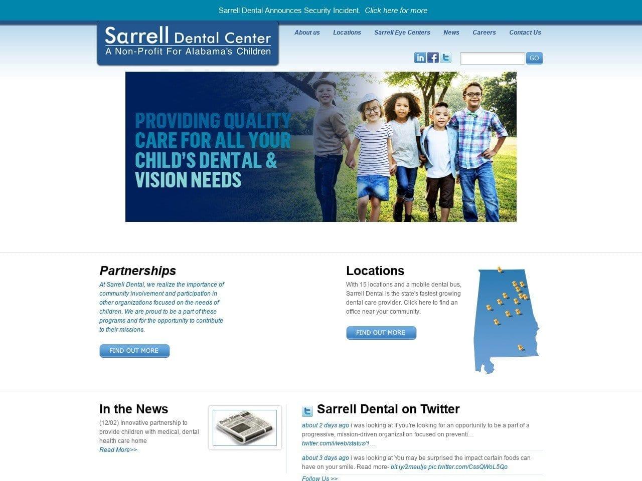 Sarrell Dental Center screenshot