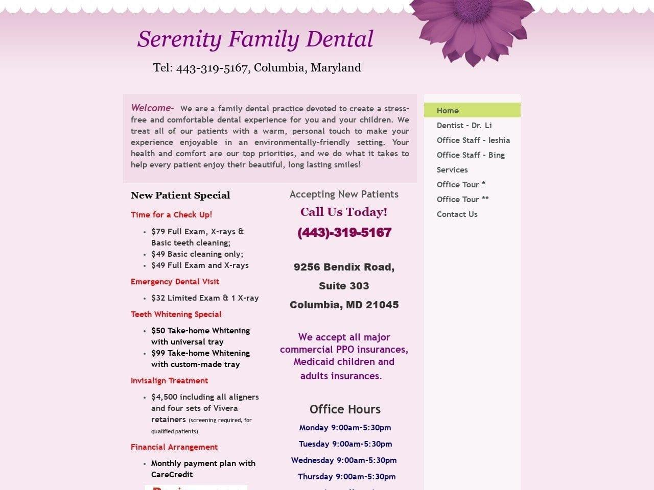 Serenity Family Dental Dr. Dentist screenshot