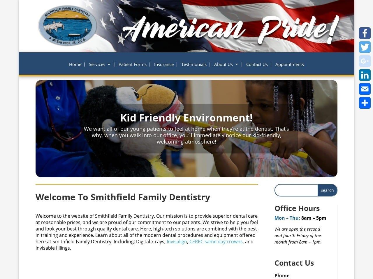 Smithfield Family Dentistry screenshot