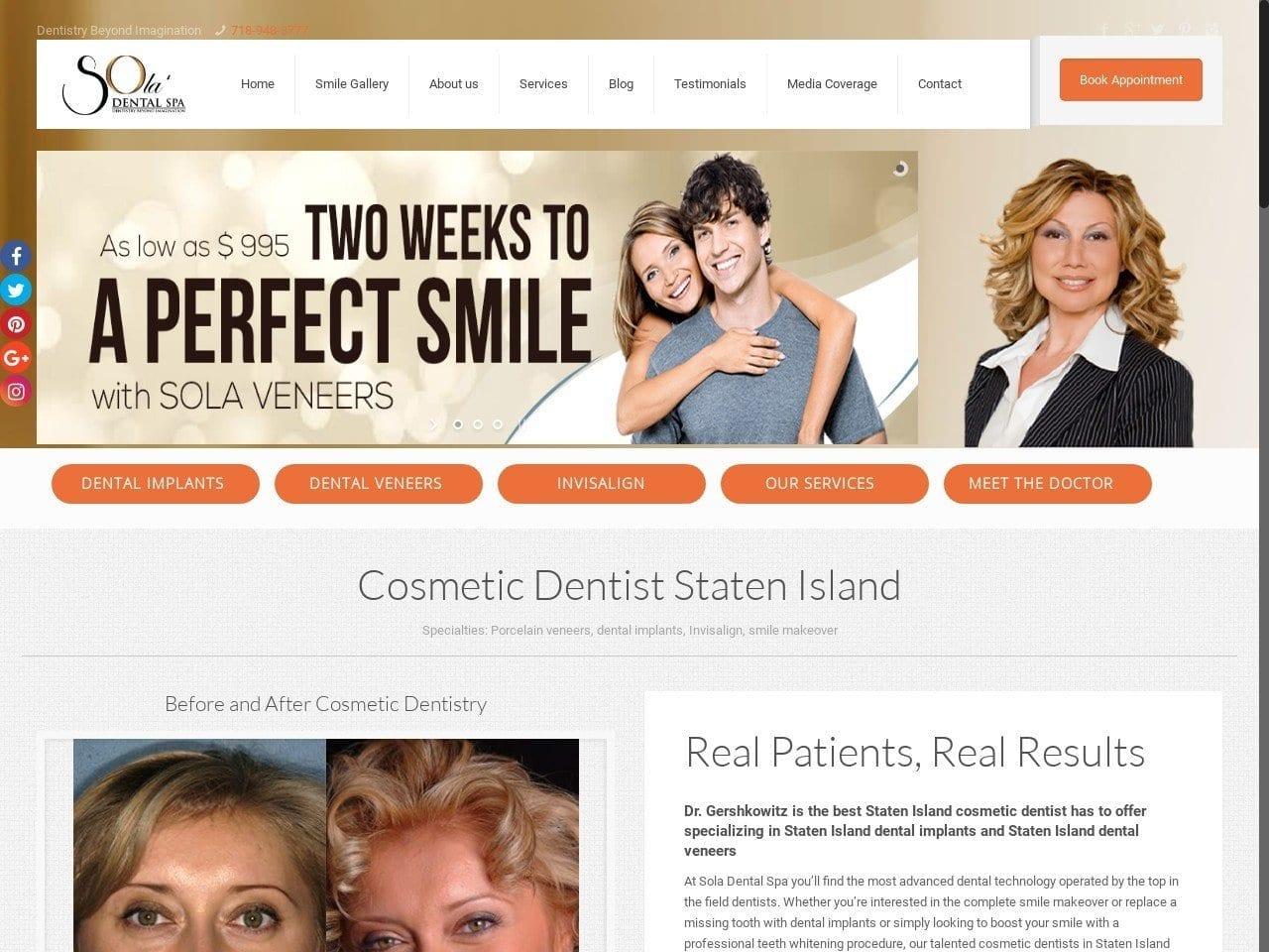 Sola Dental Spa screenshot