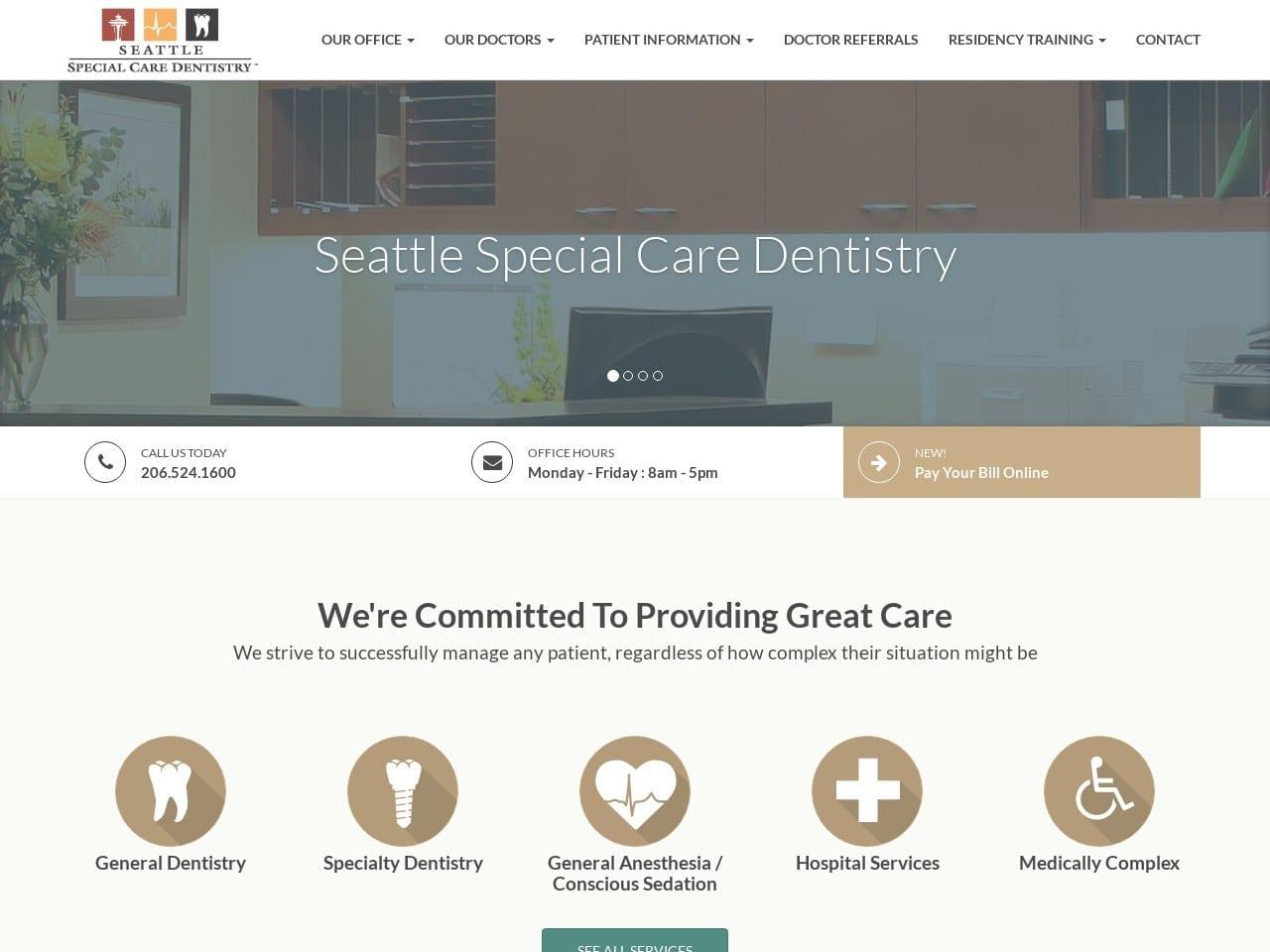 Seattle Special Care Dentist screenshot