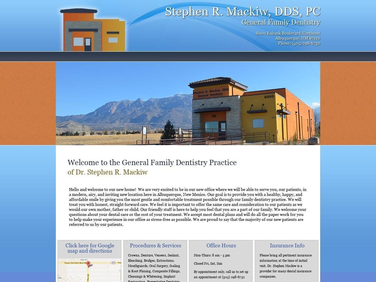 Mackiw Stephen R DDS screenshot