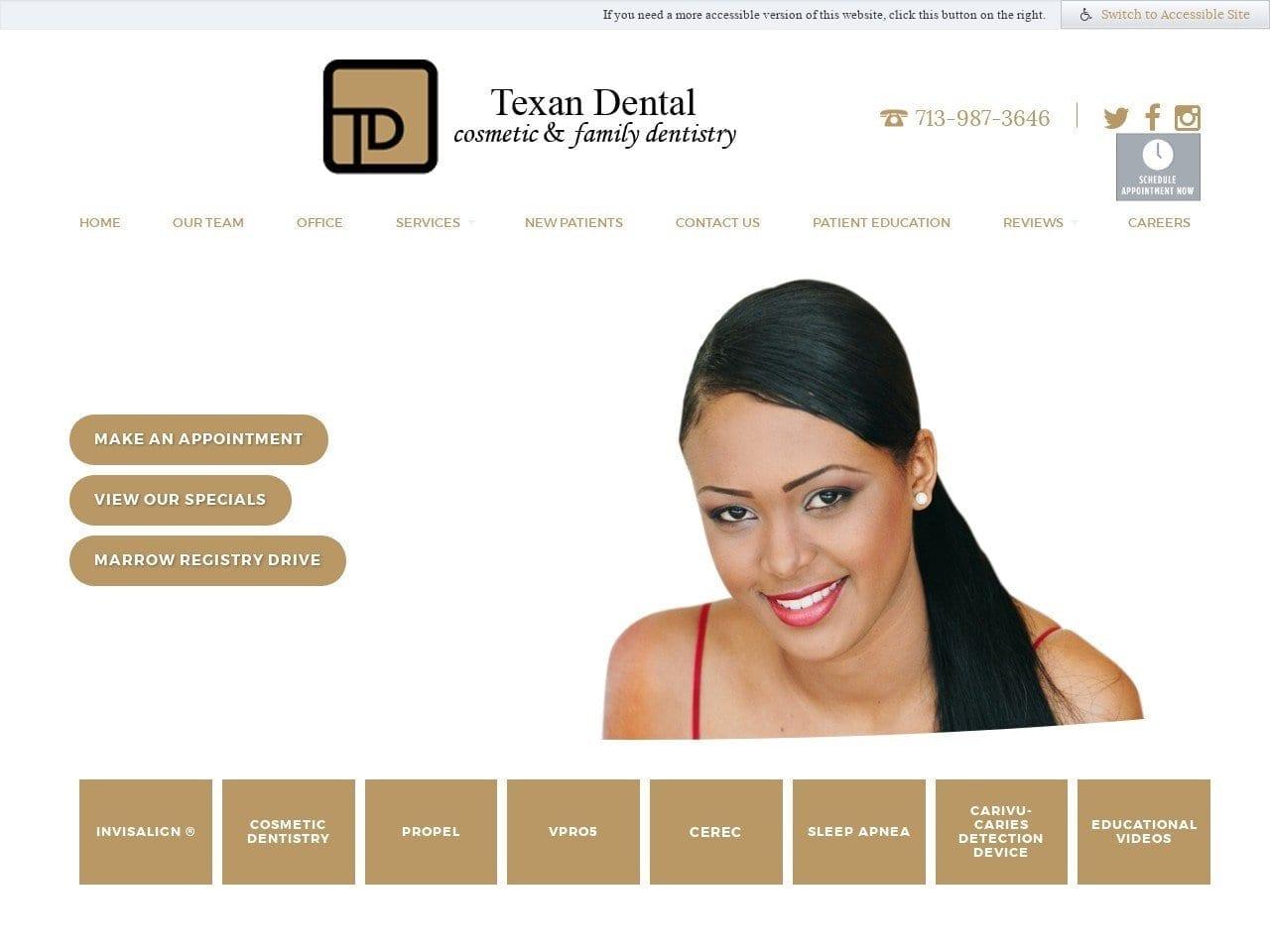 Texan Dental screenshot
