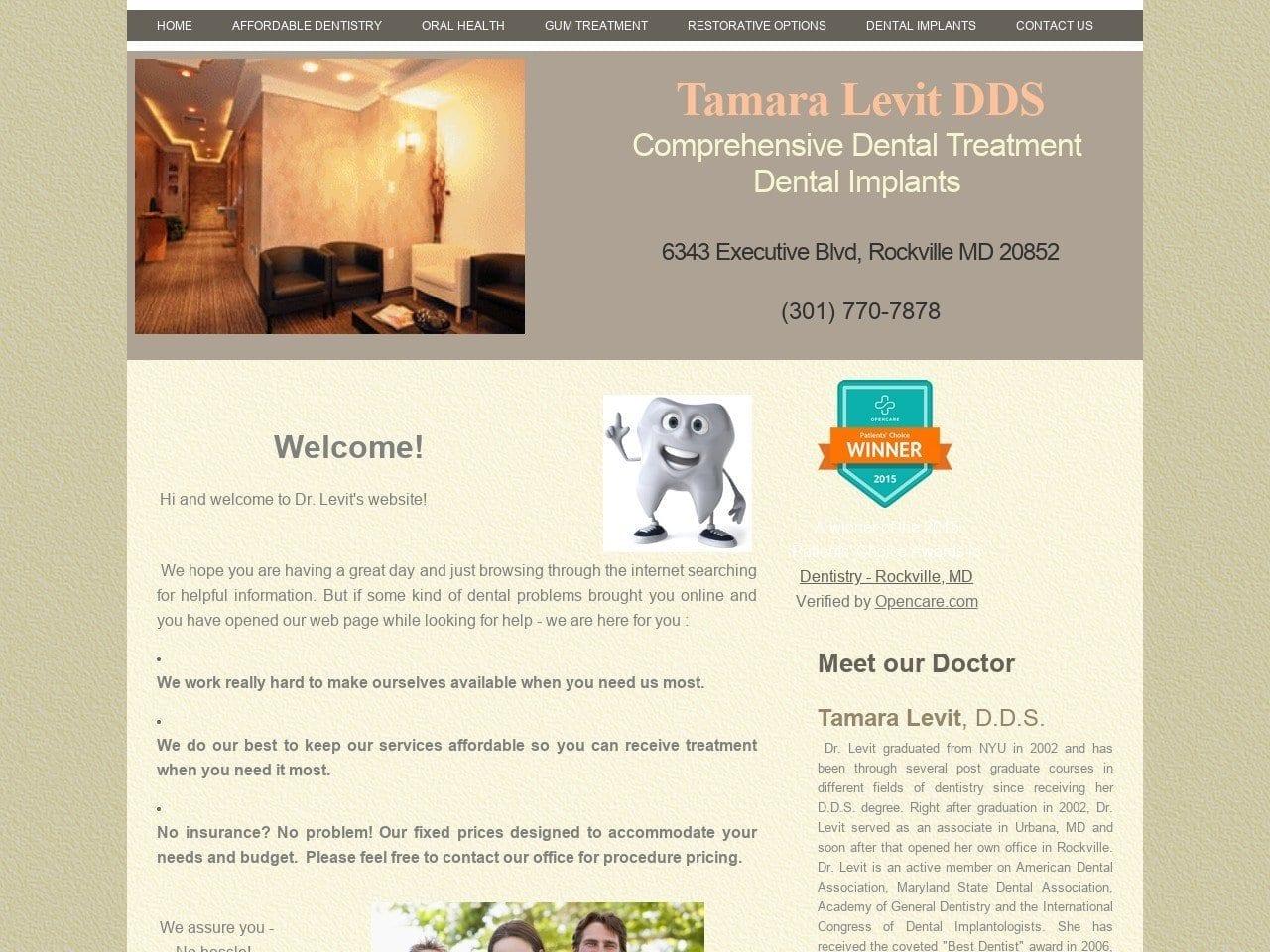 Dr. Tamara Levit DDS screenshot
