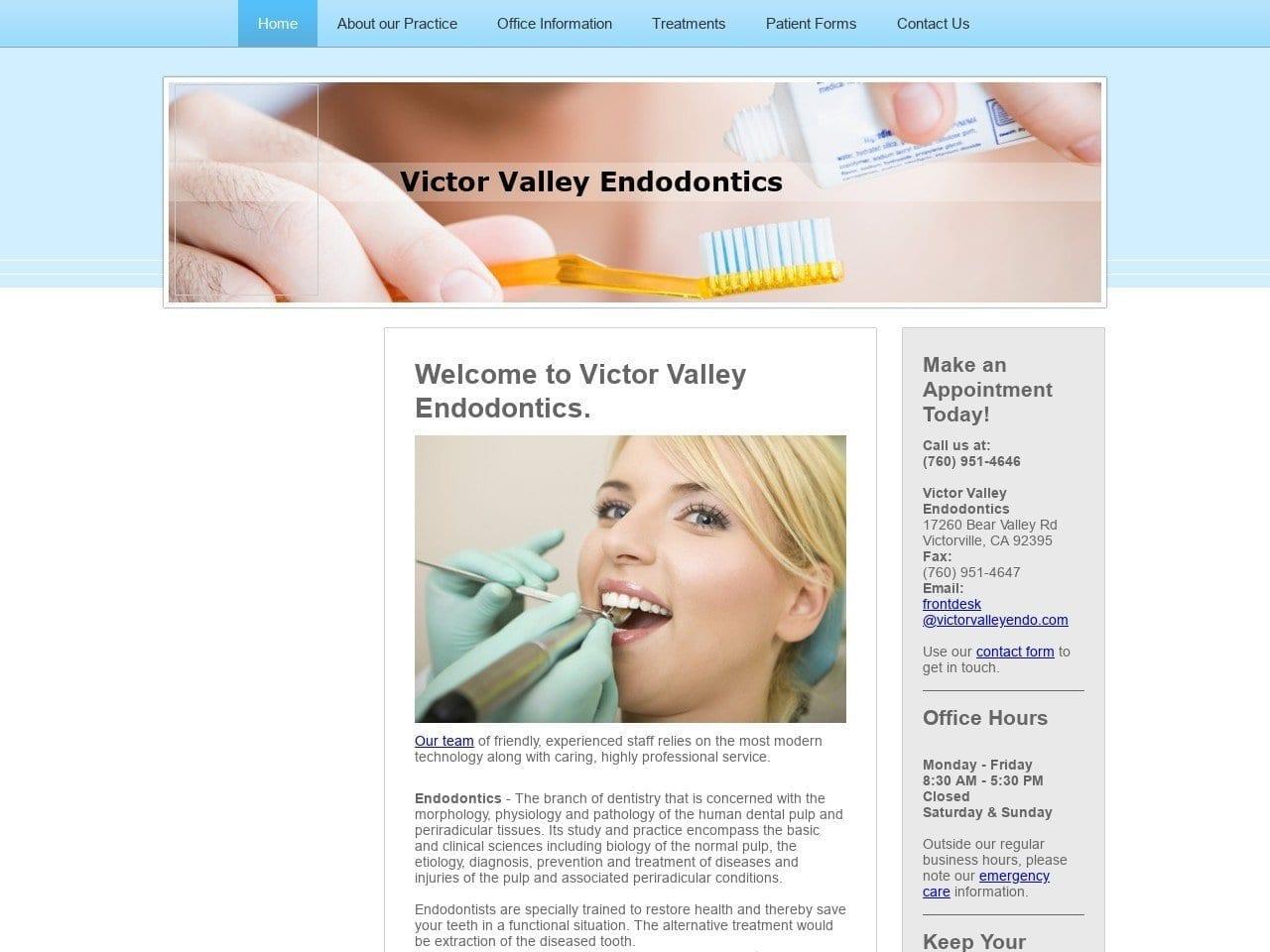 Victor Valley Endodontics screenshot