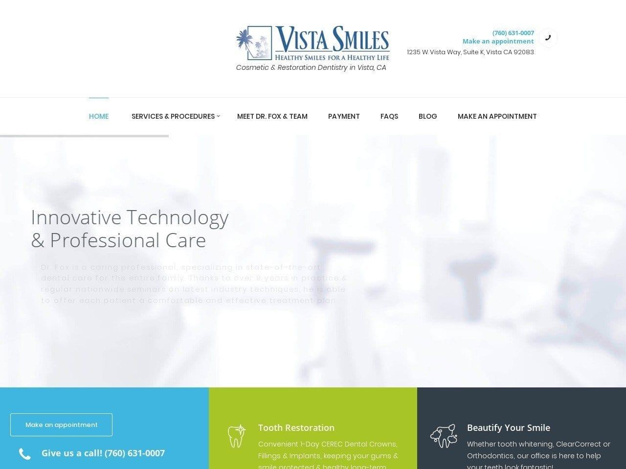Vista Smiles screenshot