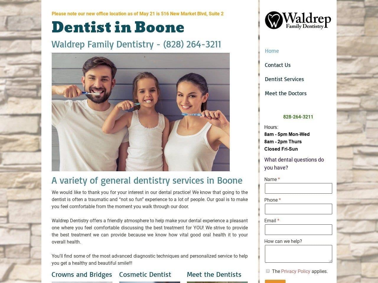 Waldrep Family Dentist screenshot