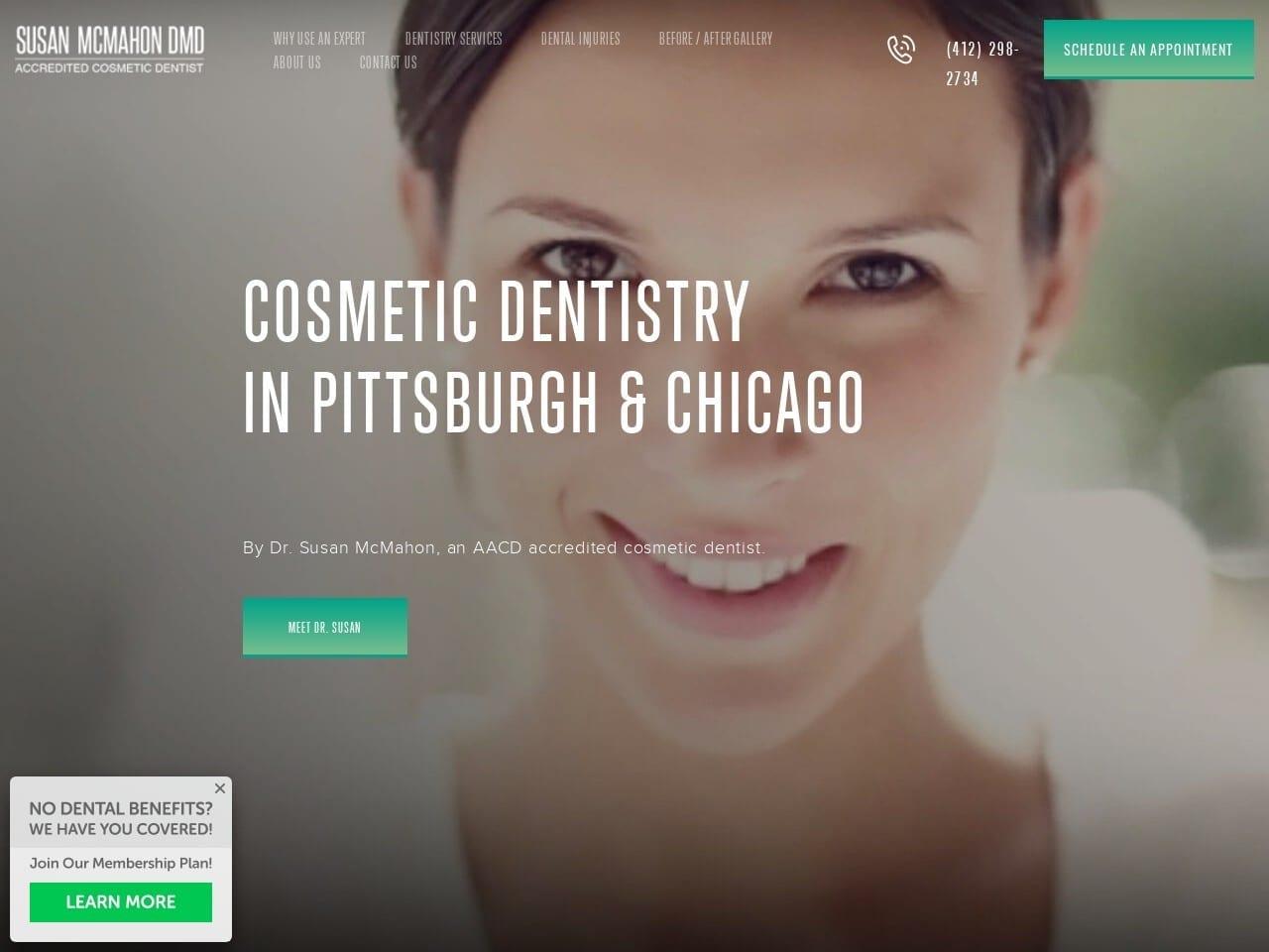 Esthetic Dentistry Pittsburgh Petruska Susan DDS screenshot