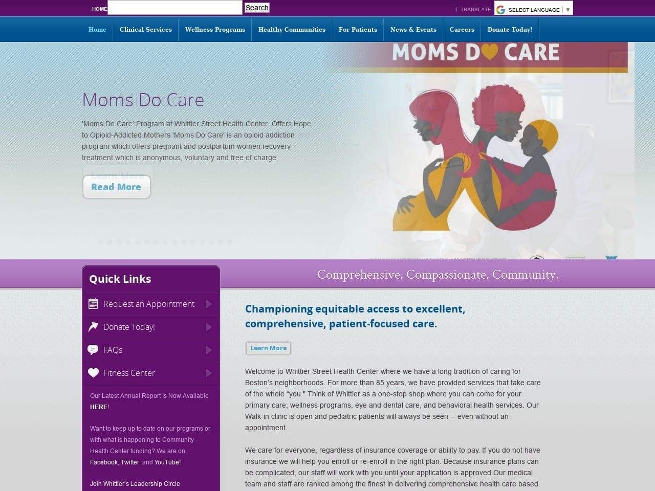 Whittier Street HC Molina Manuel DDS screenshot