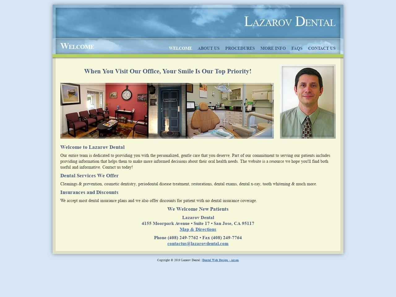 Dr. Ventsislav Lazarov DDS screenshot