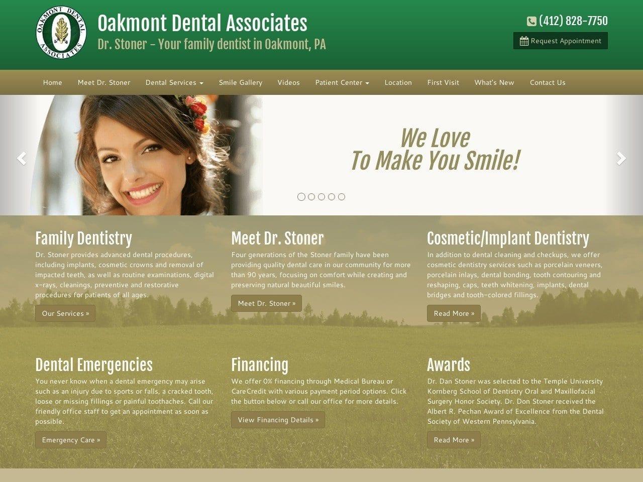 Oakmont Dental Associates screenshot