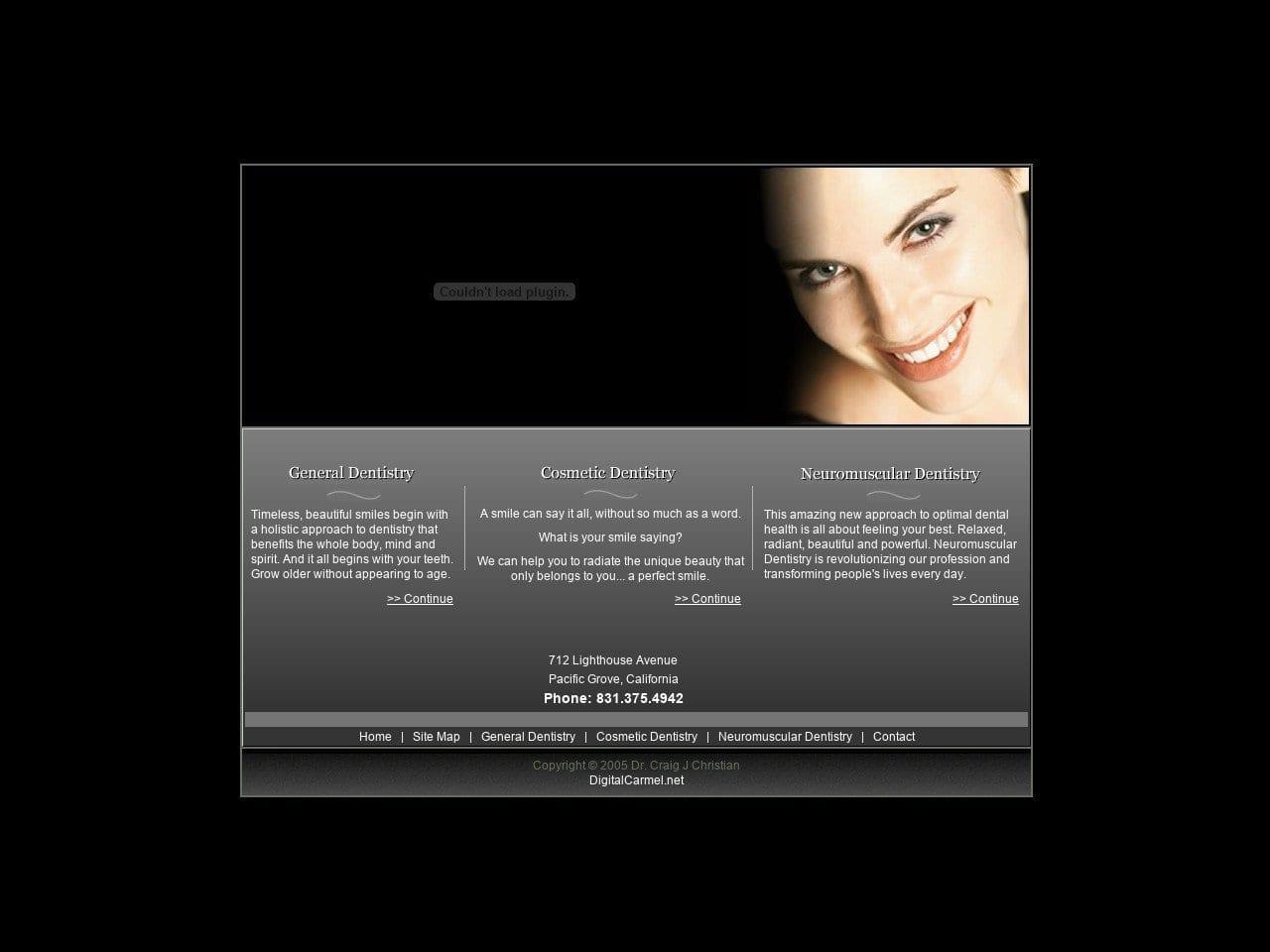 Dr. Craig J. Christian DDS screenshot