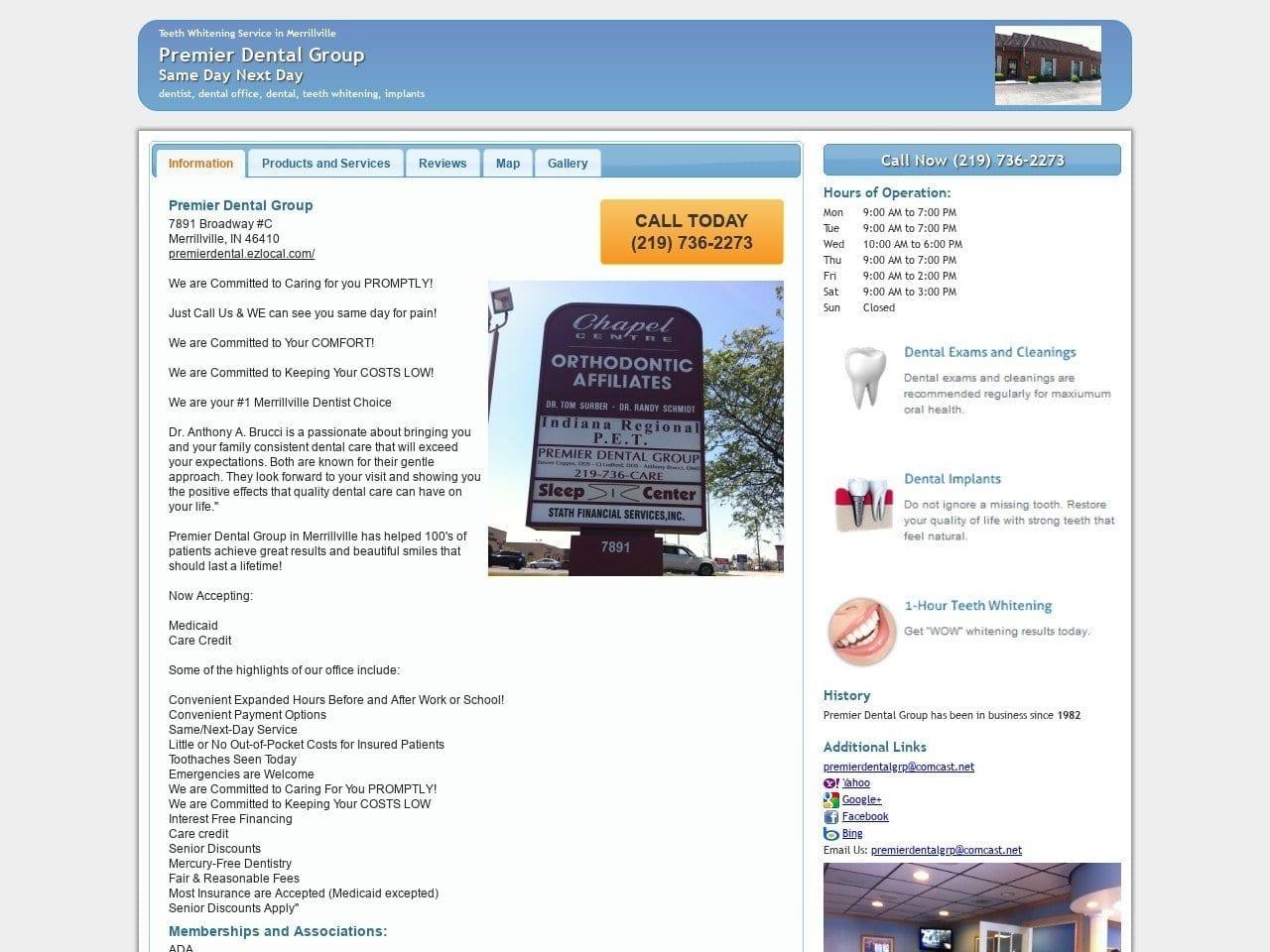 Premier Dental Group screenshot