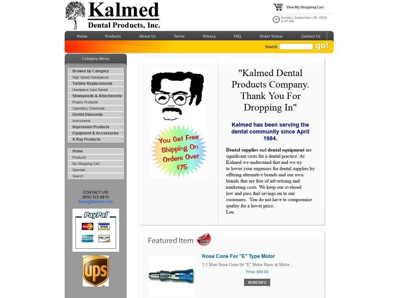 Kalmed Dental Products Inc screenshot