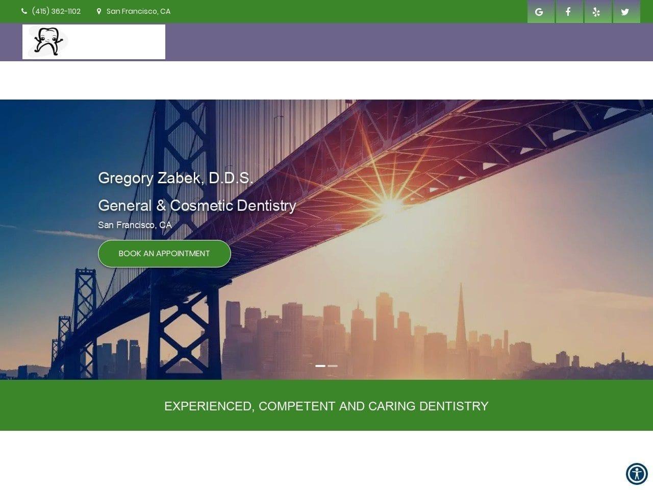 Zabek Gregory DDS screenshot
