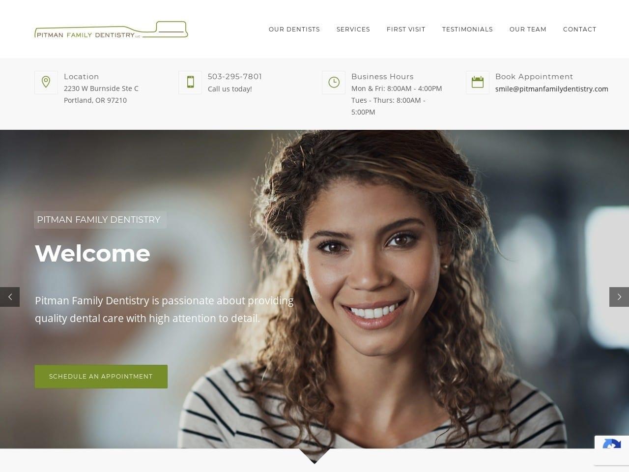 Pitman Family Dentistry screenshot