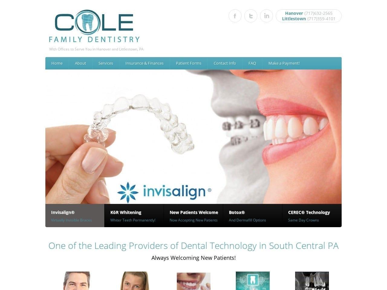 Cole Family Dentist screenshot