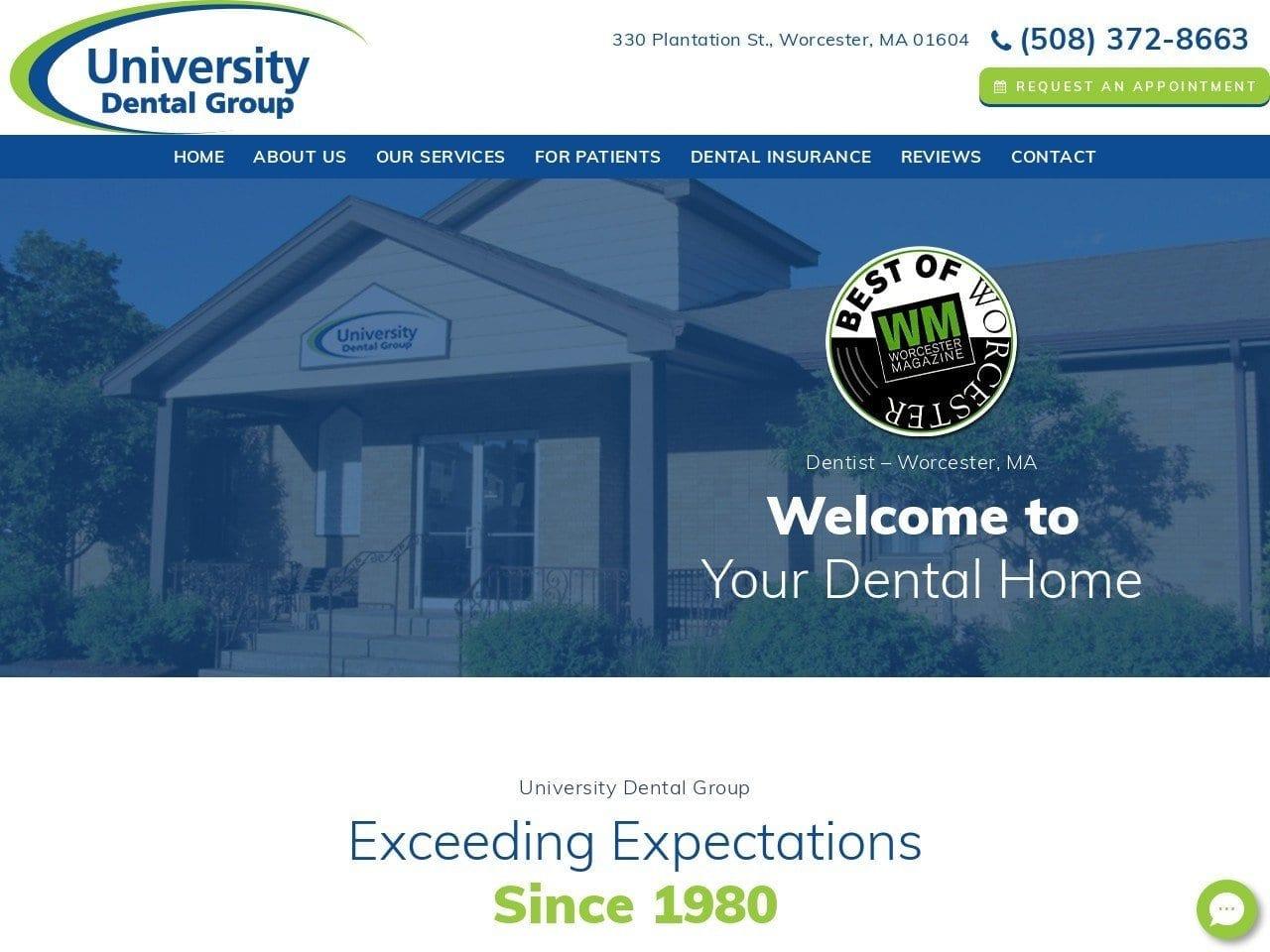 University Dental Group screenshot