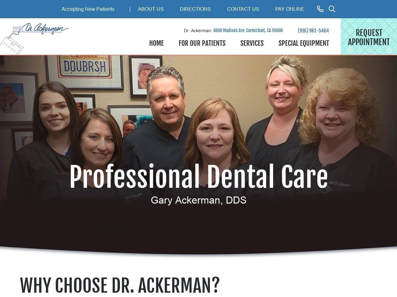 Ackerman Gary DDS screenshot