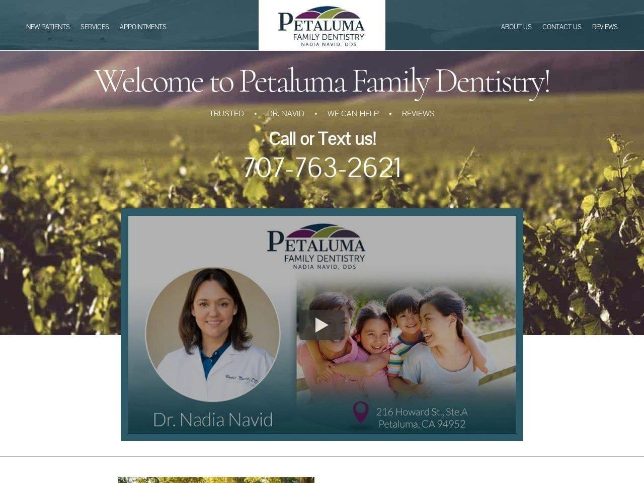 Petaluma Family Dentist screenshot