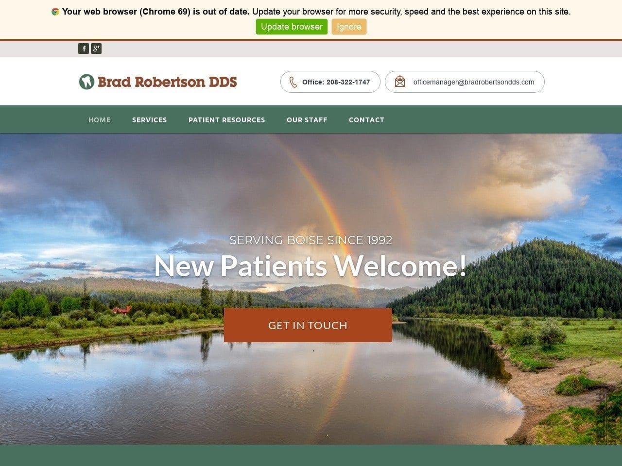 Robertson Bradley E DDS screenshot