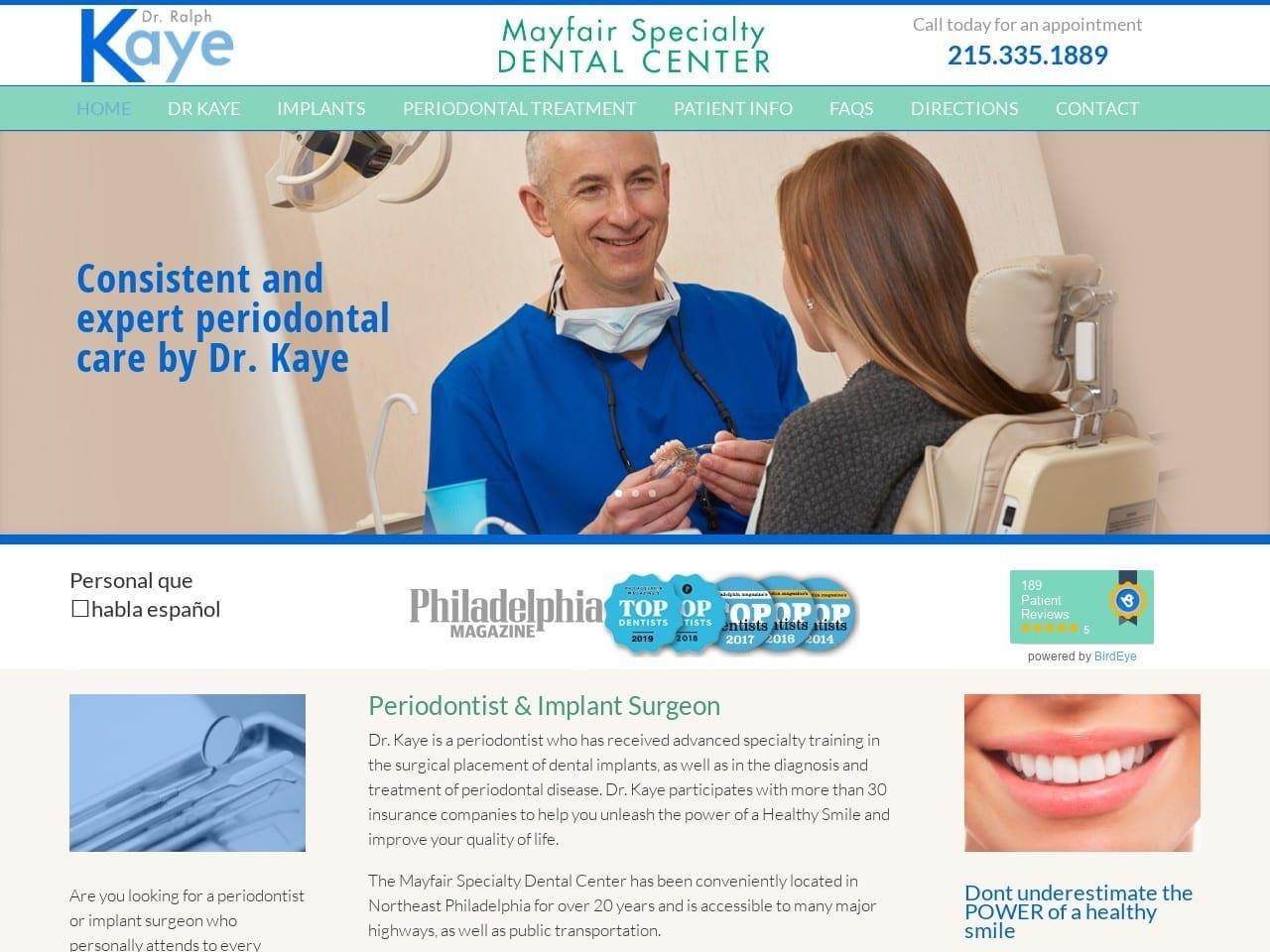 Mayfair Specialist Dental Center screenshot