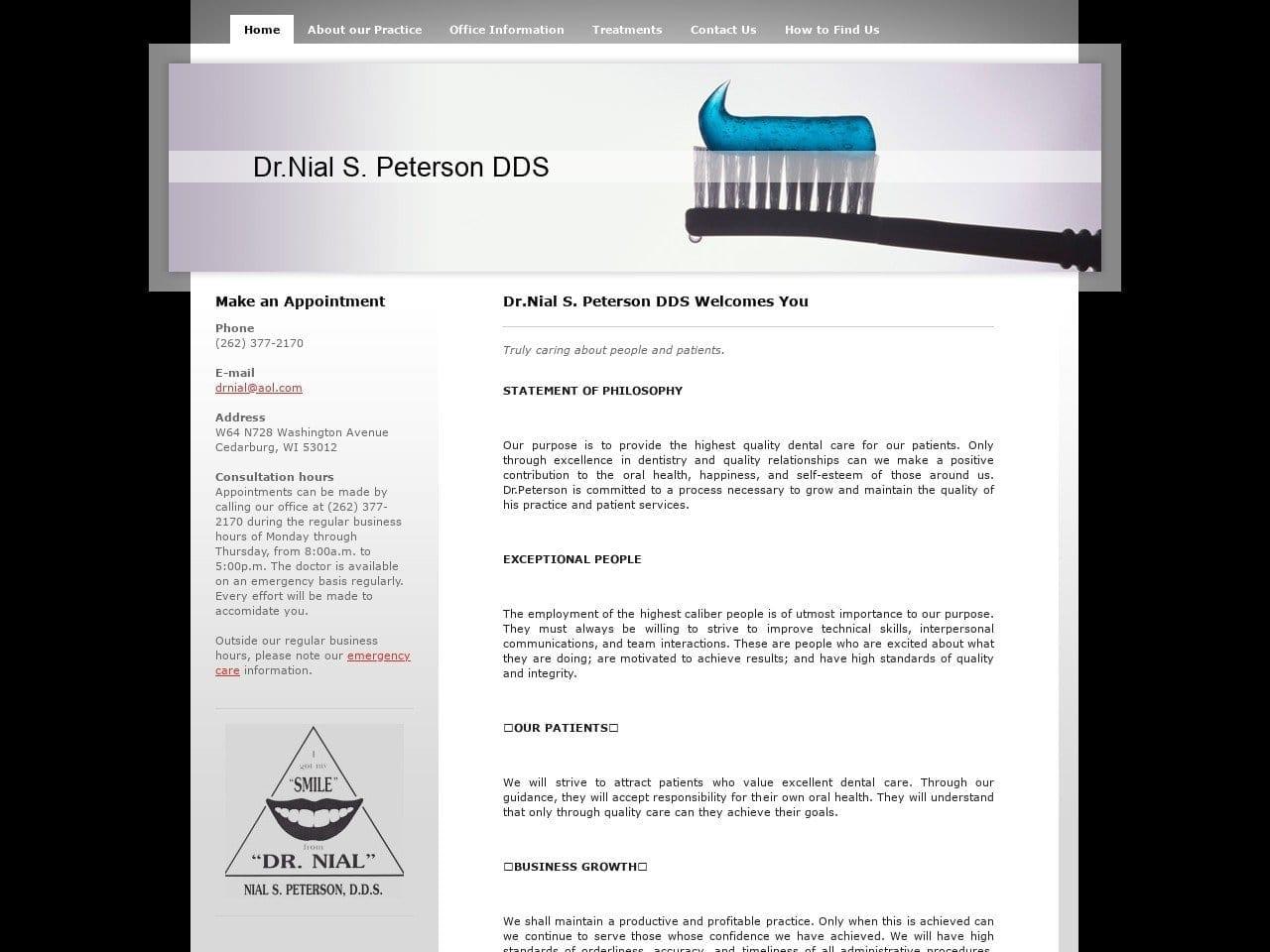 Peterson Nial S DDS screenshot