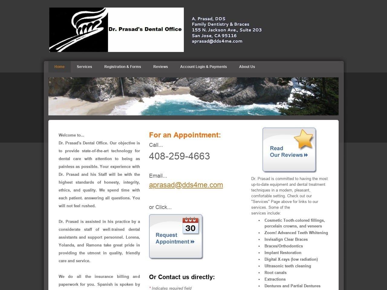 A. Prasad DDS screenshot
