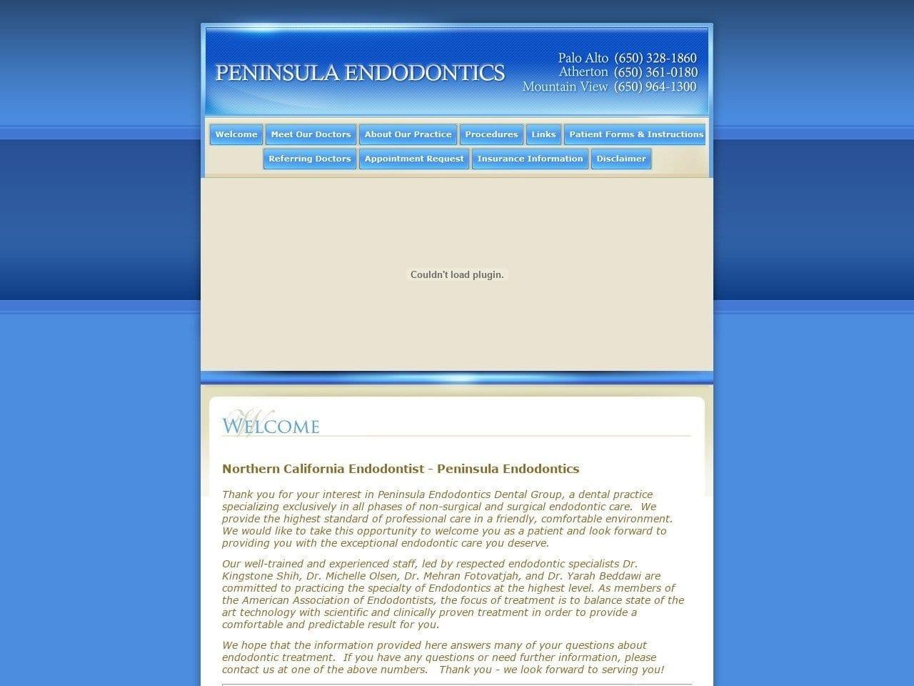 Peninsula Endodontic Group screenshot