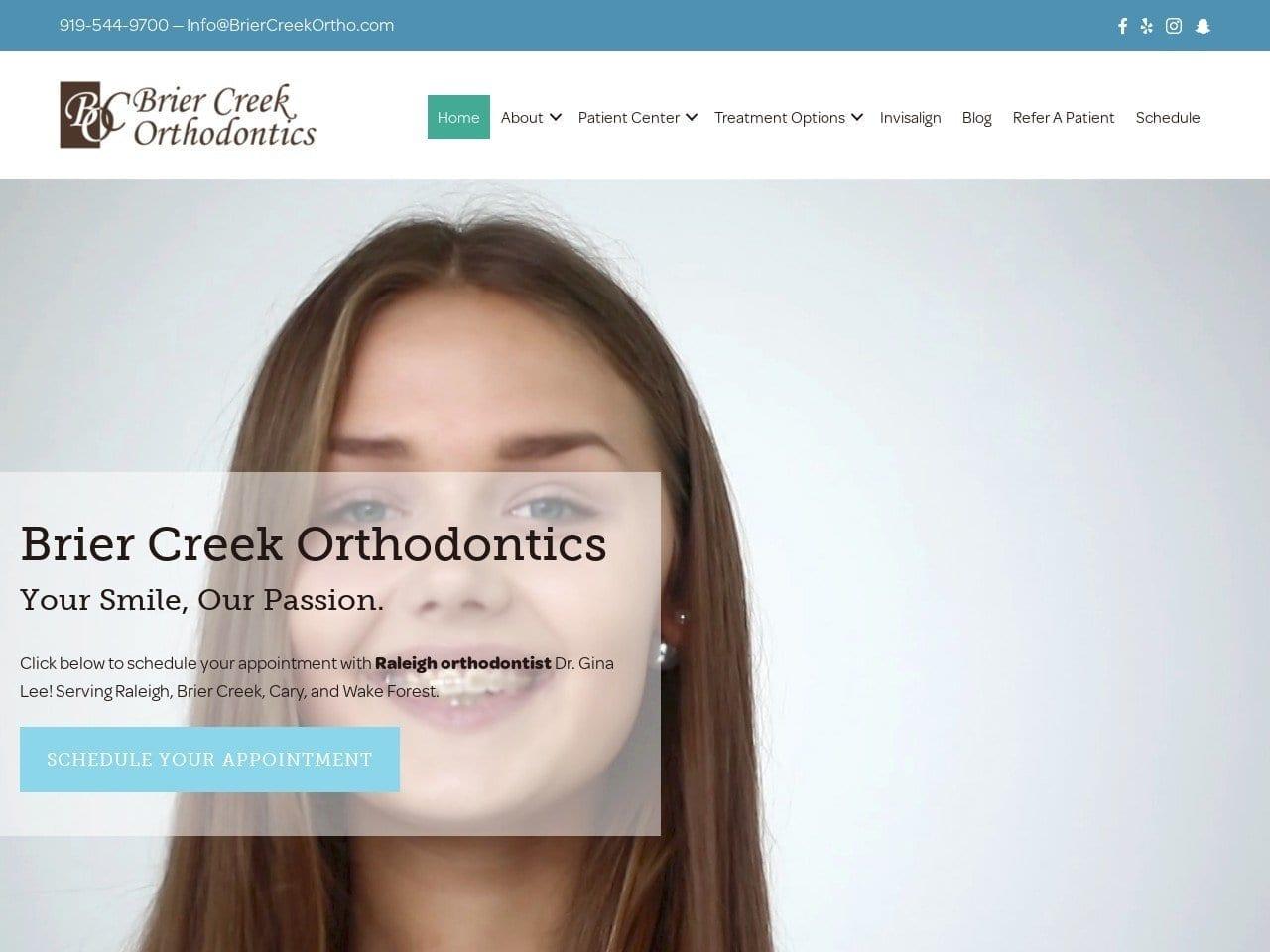 Brier Creek Orthodontics screenshot