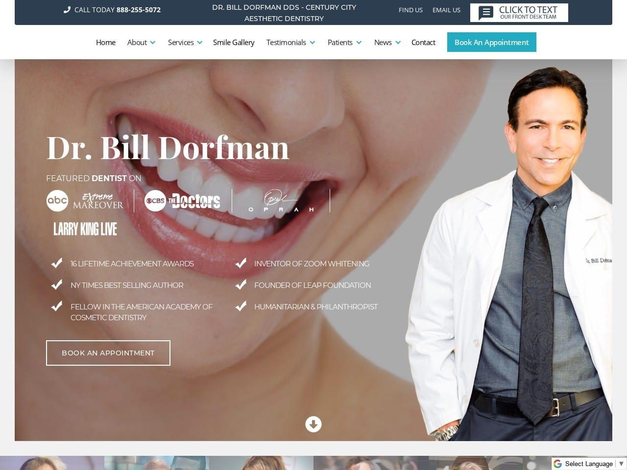 Dr. Bill Dorfman DDS - Century City Aesthetic Dentistry screenshot