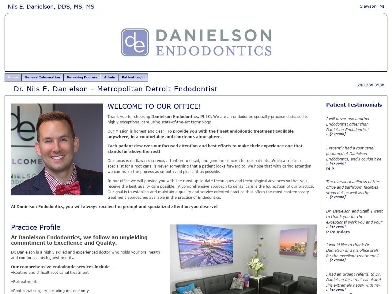 Danielson Endodontics screenshot