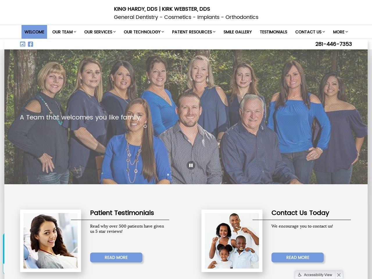 Dr. William K. Webster DDS screenshot