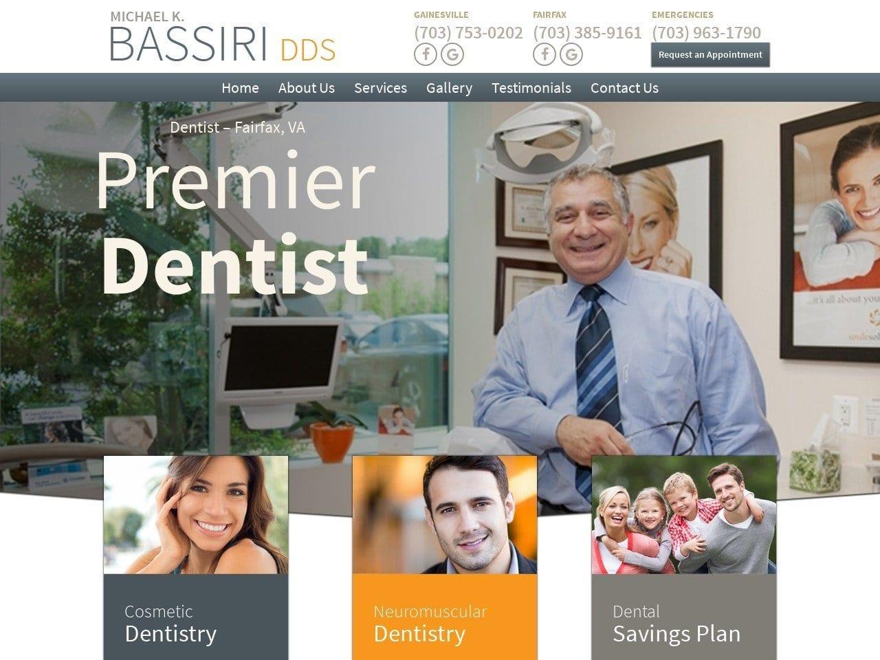 Bassiri Michael K DDS screenshot