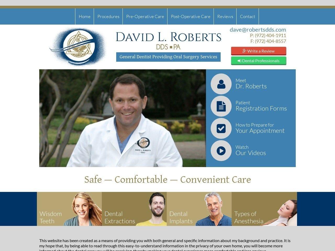 Dr. David L. Roberts DDS screenshot