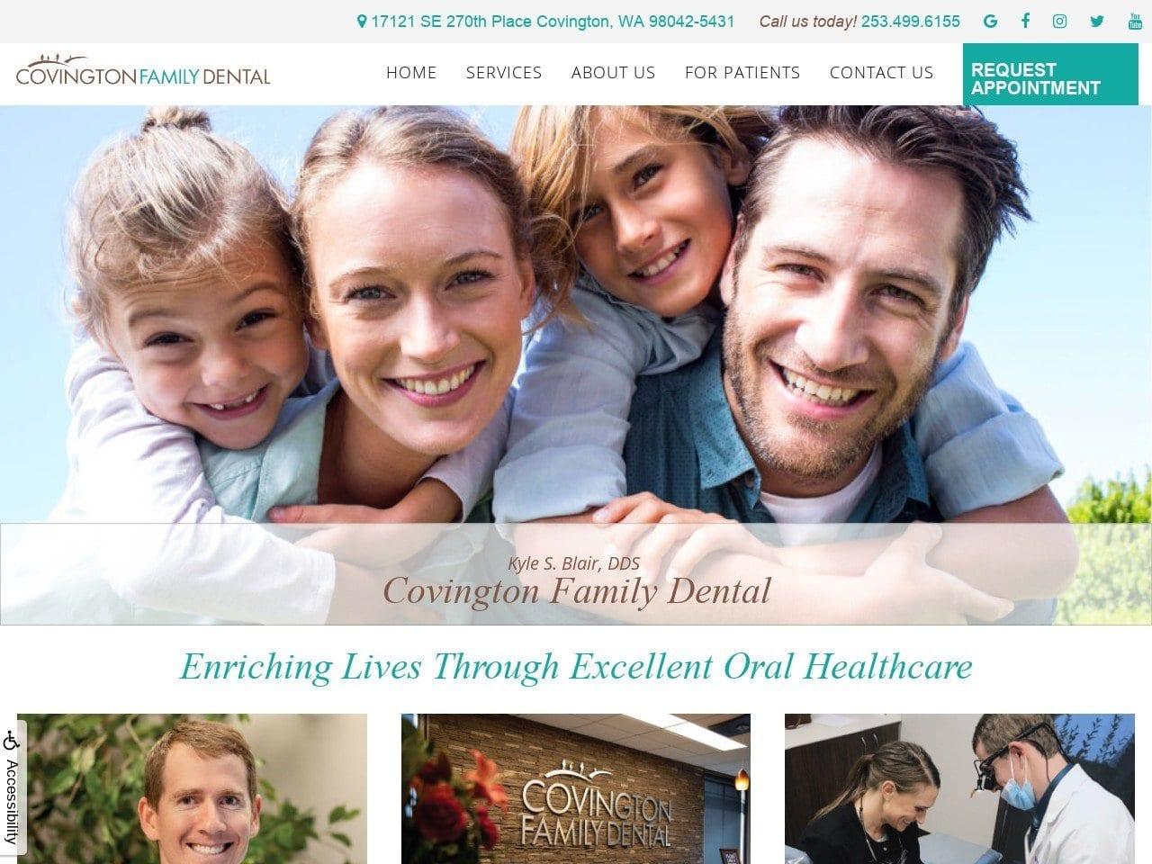Covington Family Dental Clinic screenshot
