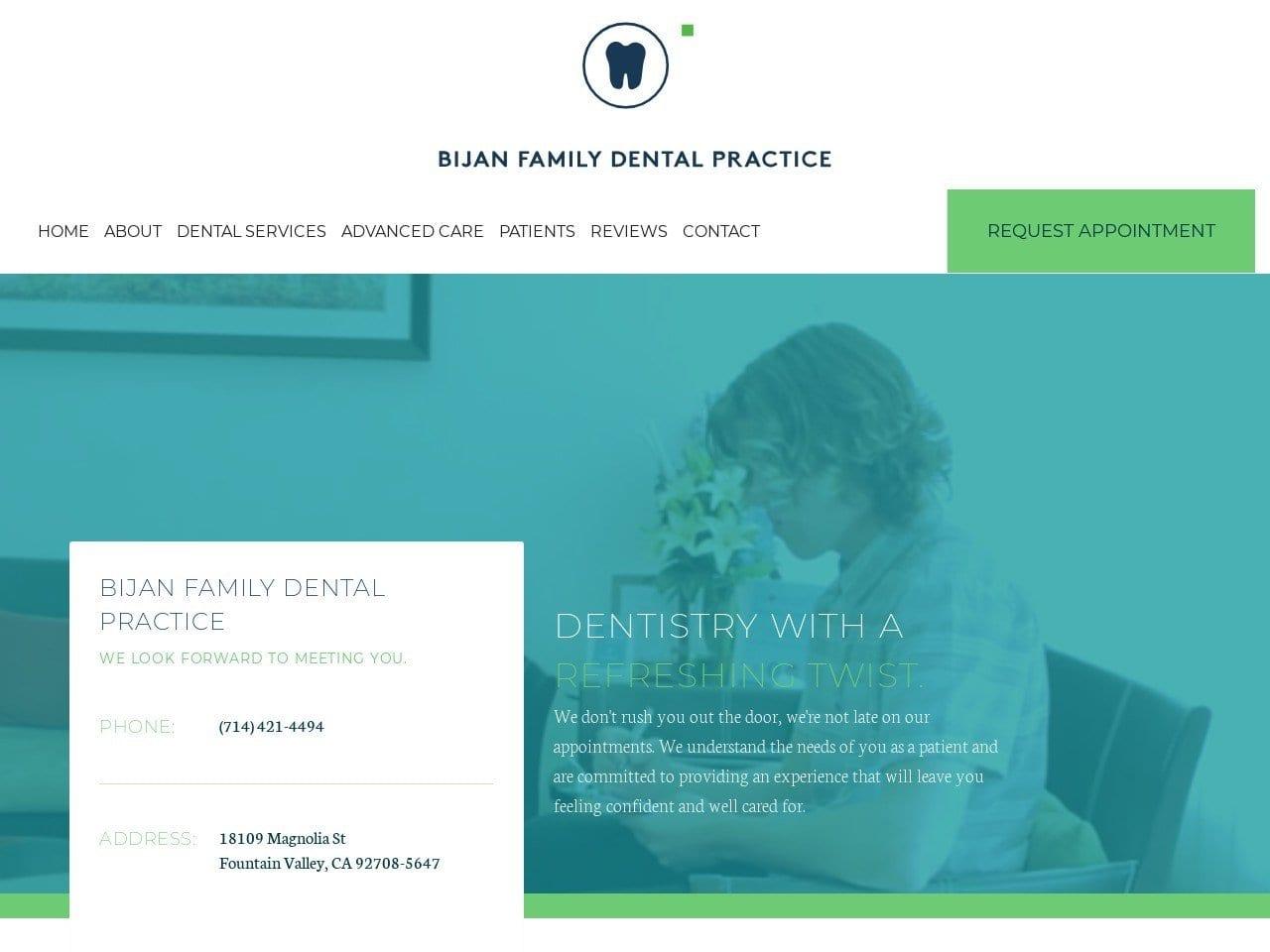 Bijan Family Dental Practice screenshot