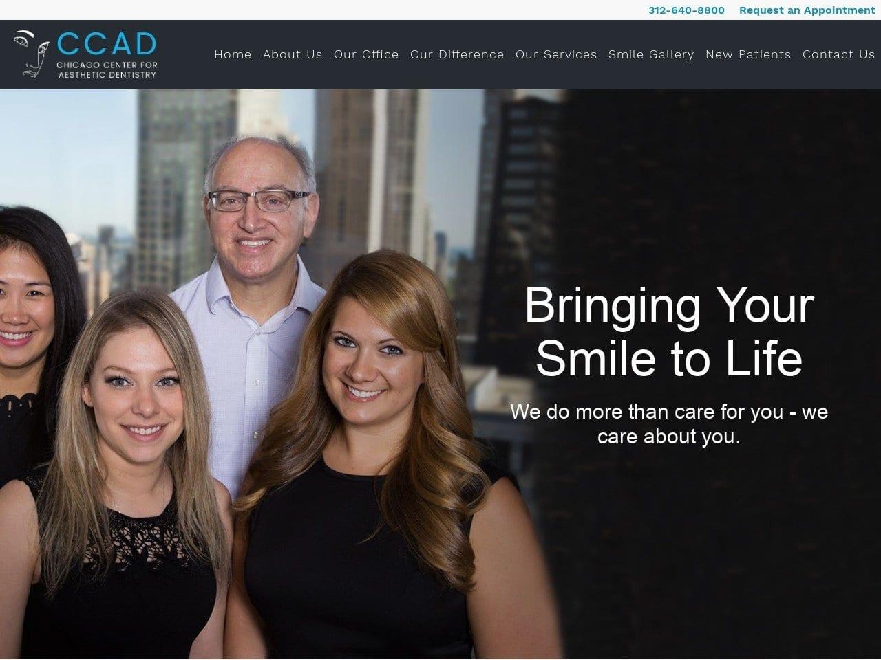Chicago Center of Aesthetic Dentistry screenshot