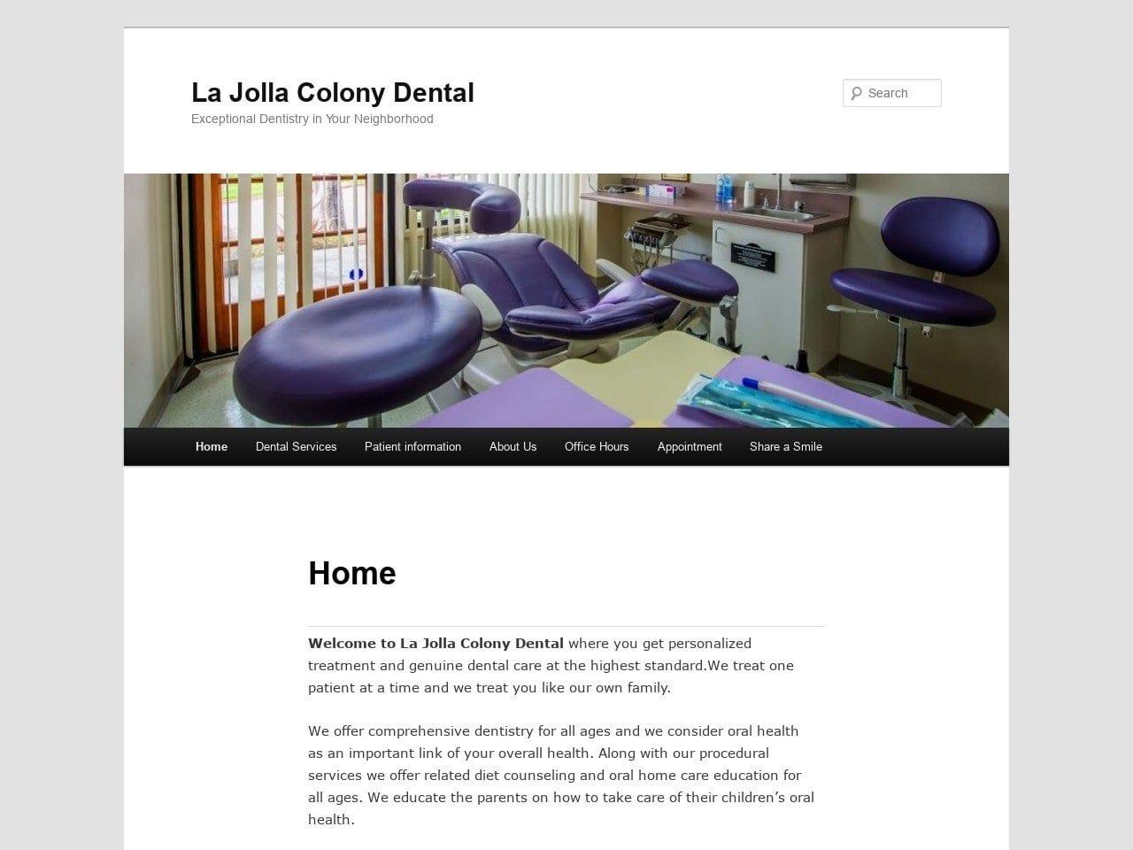 La Jolla Colony Dental screenshot