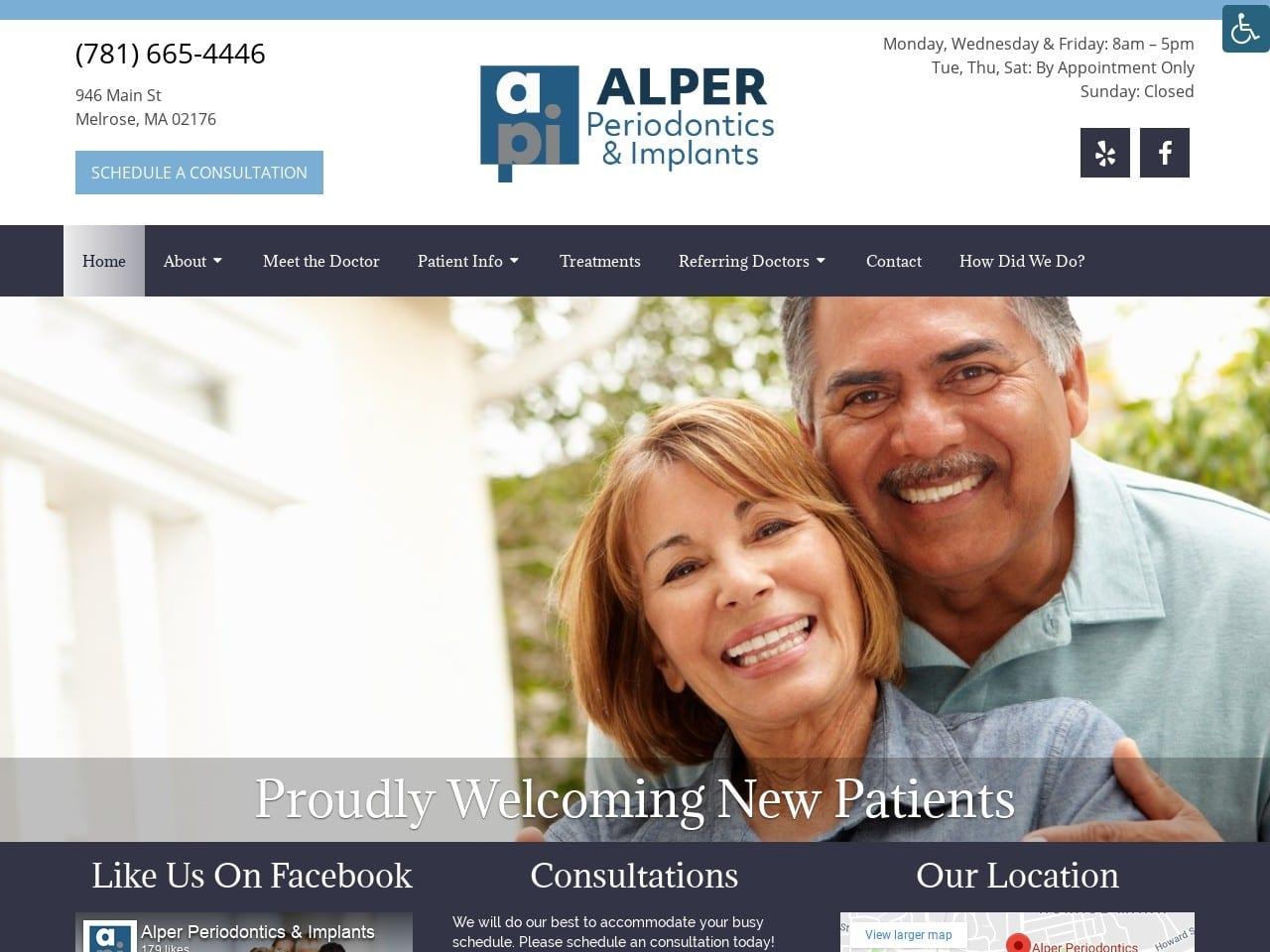 Alper Periodontics & Implants screenshot