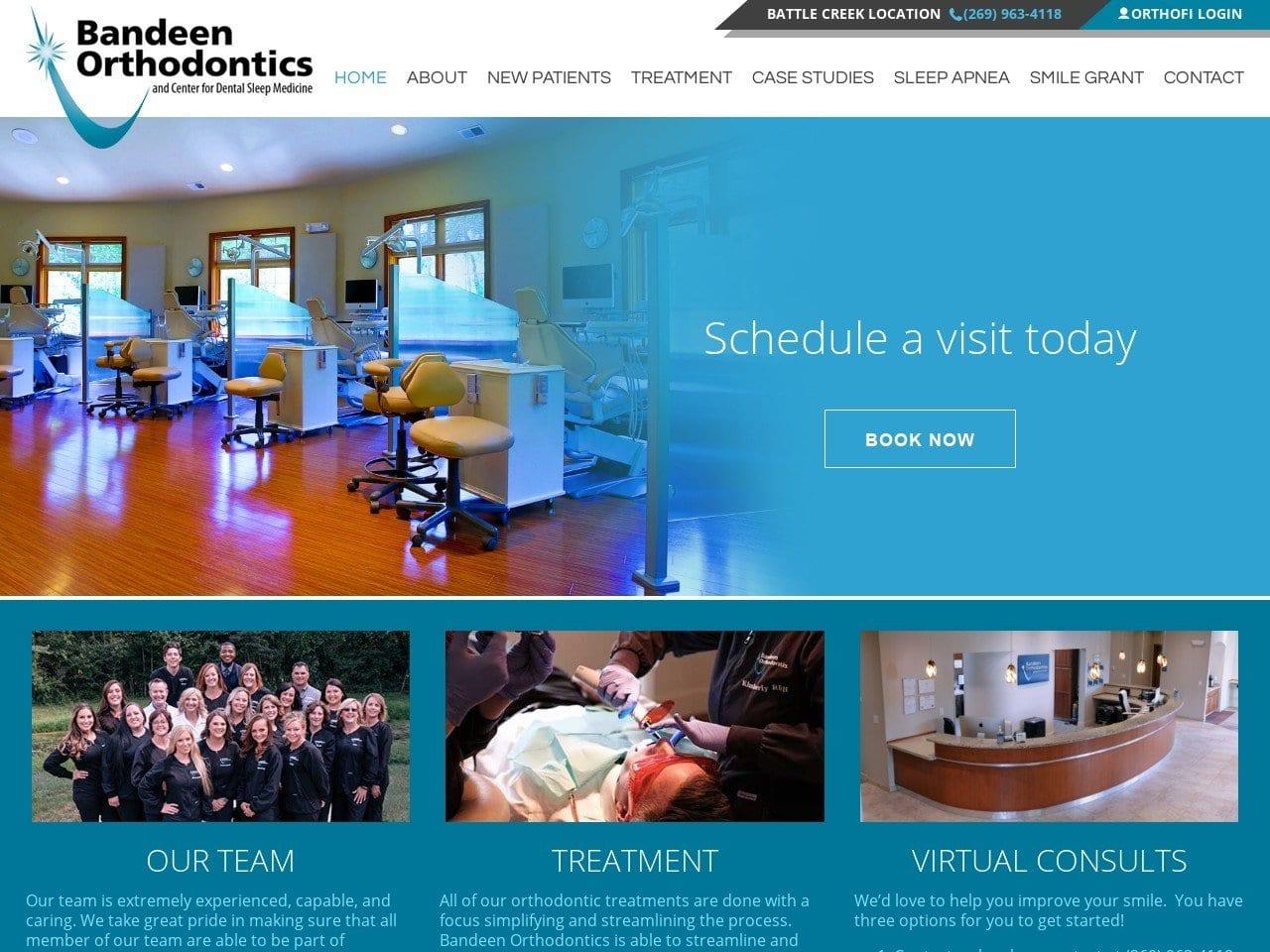 Bandeen Orthodontics screenshot