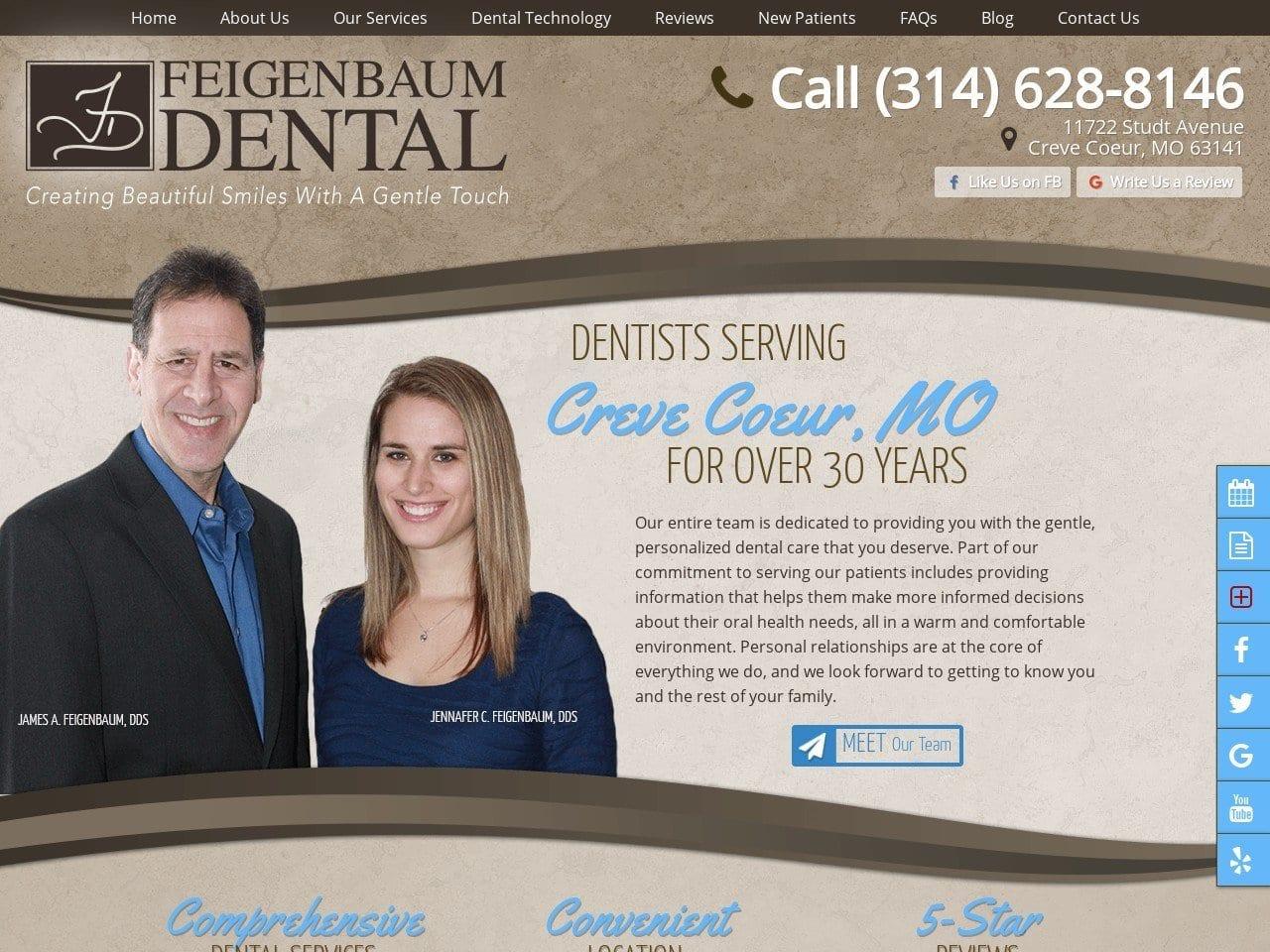 Dr. James A. Feigenbaum DDS screenshot