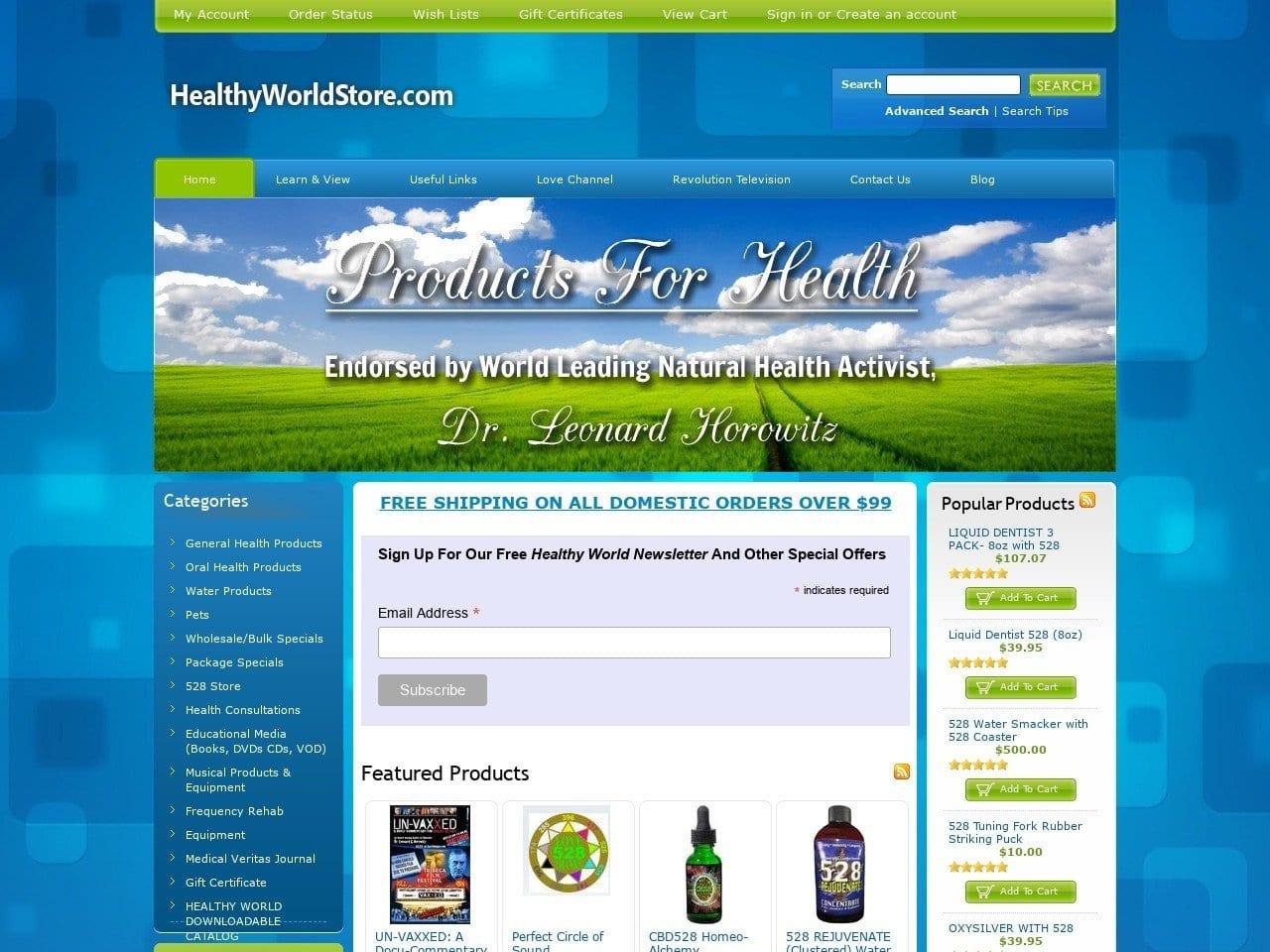 Healthy World Distributing LLC screenshot