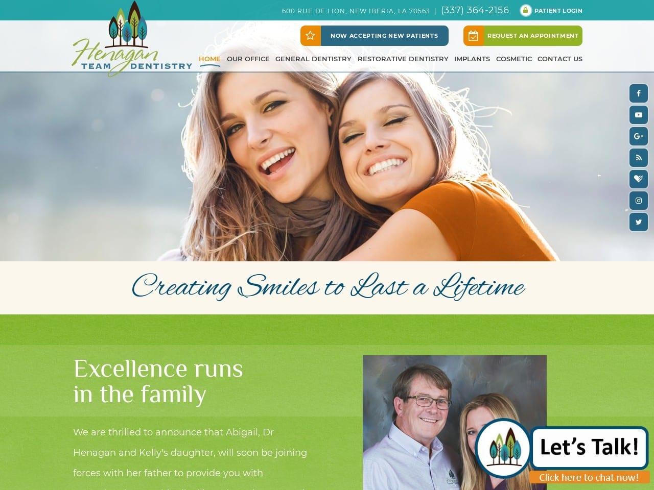 Henagan Team Dentistry screenshot