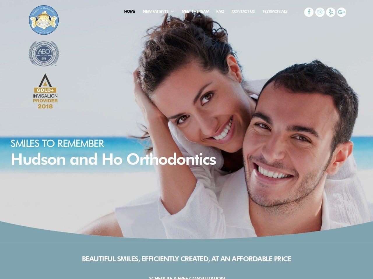 Hudson Orthodontics screenshot