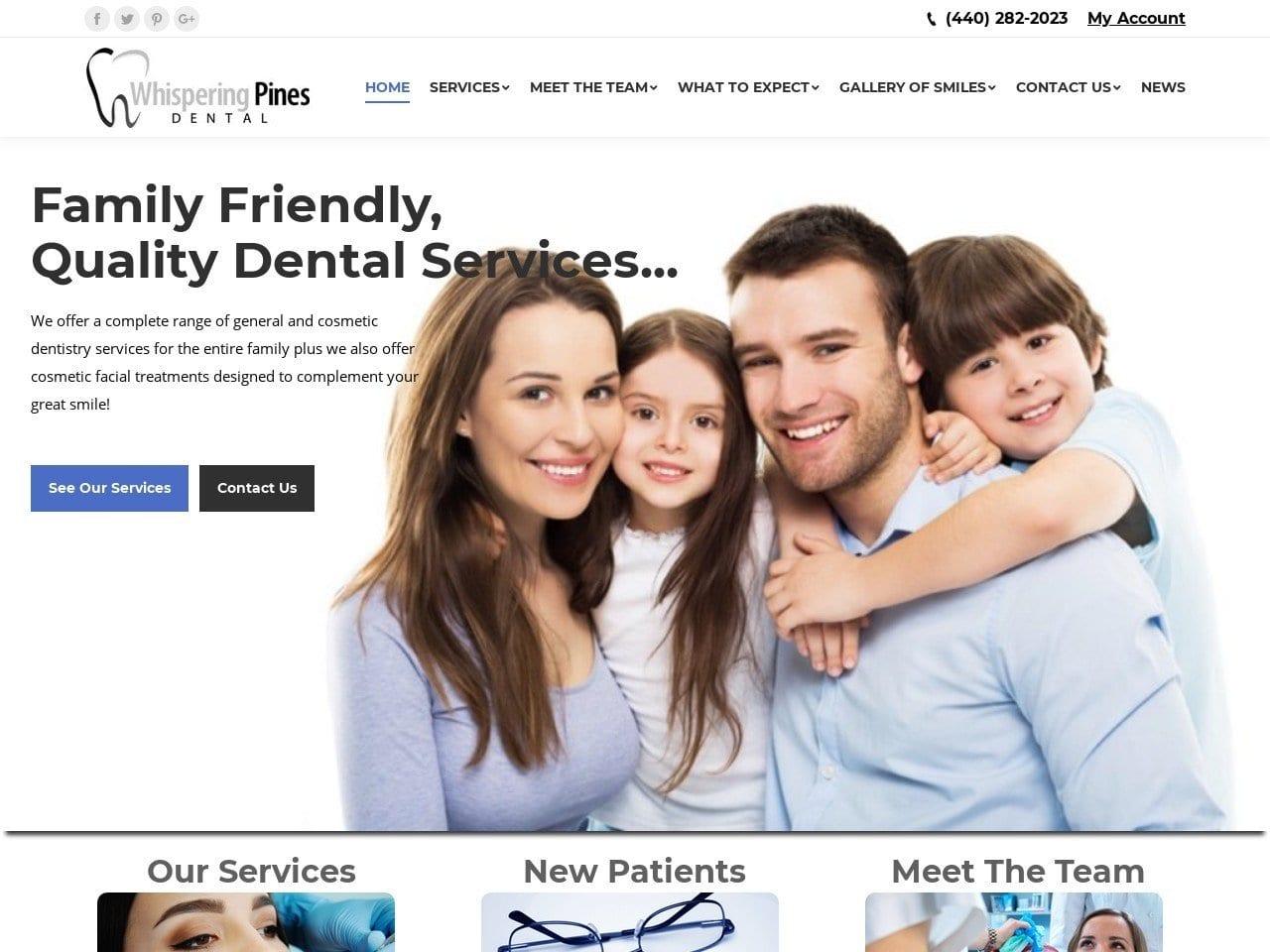 Whispering Pines Dental screenshot