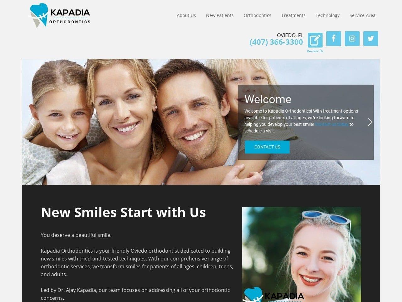 Kapadia Orthodontics screenshot